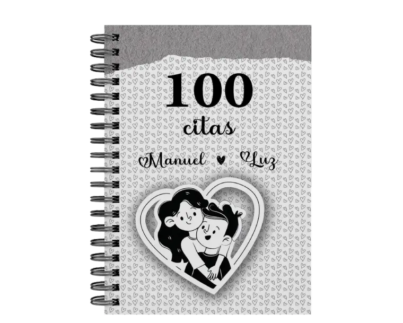 libro 100 citas juntos M09 portada personalizada