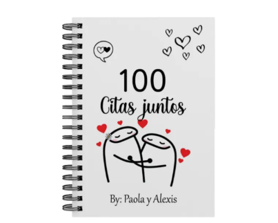 libro 100 citas juntos M15 portada personalizada