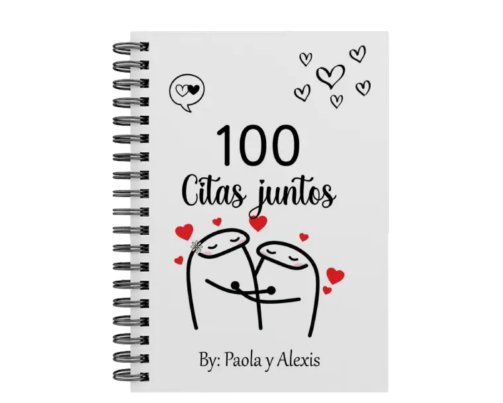 libro 100 citas juntos M15 portada personalizada