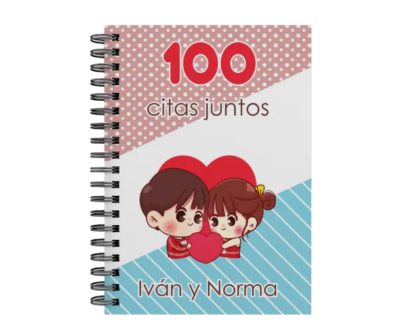 libro 100 citas juntos M16 portada personalizada
