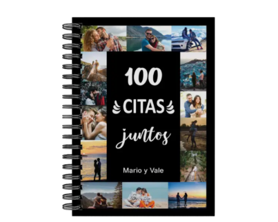 libro 100 citas juntos M17 portada personalizada