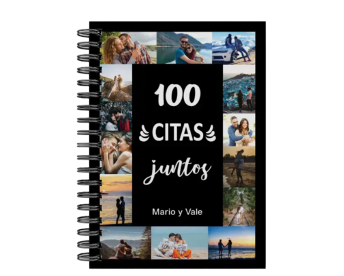 libro 100 citas juntos M17 portada personalizada
