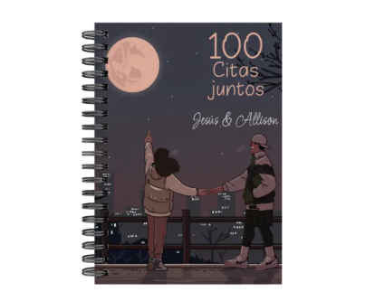 libro 100 citas juntos M19 portada personalizada