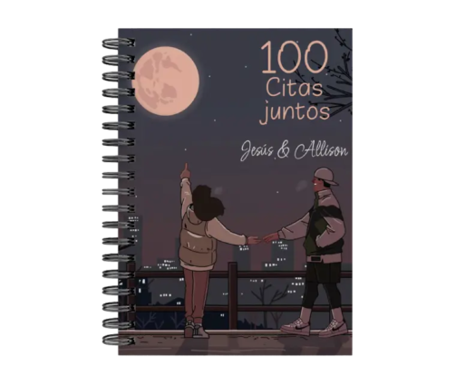libro 100 citas juntos M19 portada personalizada
