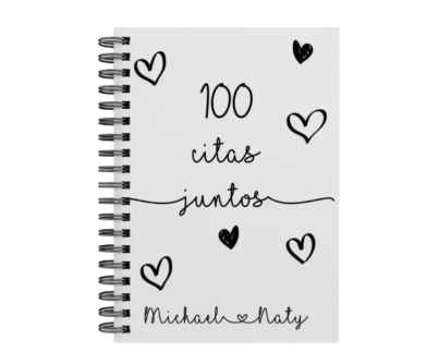 libro 100 citas juntos M20 portada personalizada