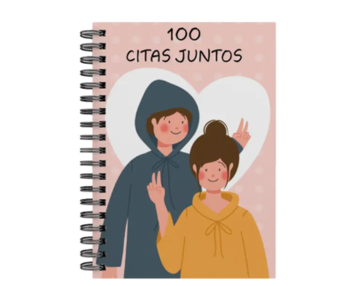 libro 100 citas juntos M24 portada personalizada