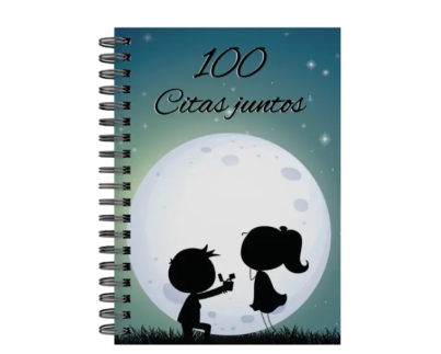 libro 100 citas juntos M25 portada personalizada