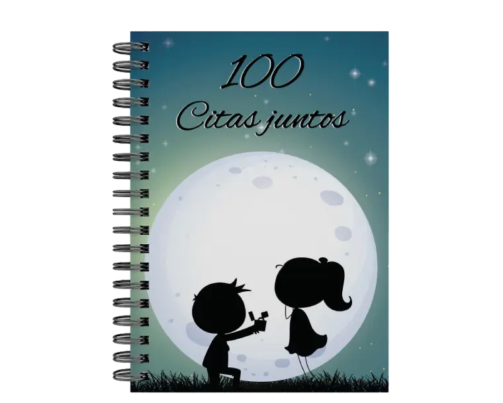 libro 100 citas juntos M25 portada personalizada