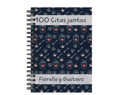 libro 100 citas juntos M27 portada personalizada
