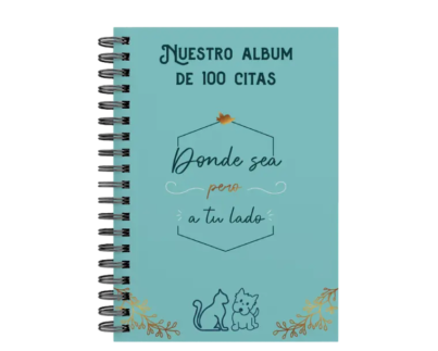 libro 100 citas juntos M28 portada personalizada