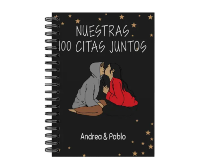 libro 100 citas juntos M30 portada personalizada