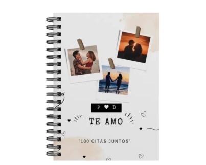 libro 100 citas juntos M33 portada personalizada
