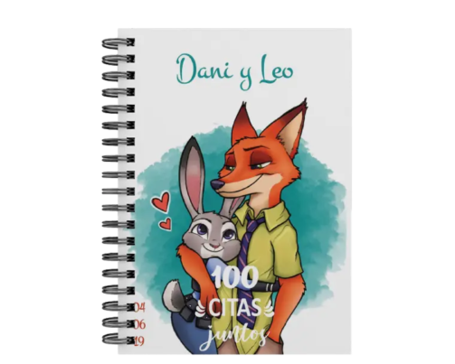 libro 100 citas juntos M34 portada personalizada