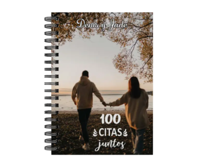 libro 100 citas juntos M36 portada personalizada