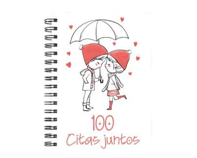 libro 100 citas juntos M46 portada personalizada