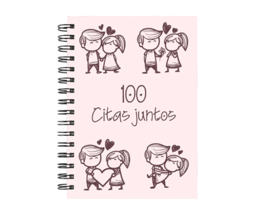 libro 100 citas juntos M48 portada personalizada