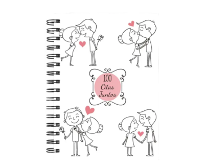 libro 100 citas juntos M49 portada personalizada