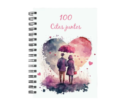 libro 100 citas juntos M51 portada personalizada