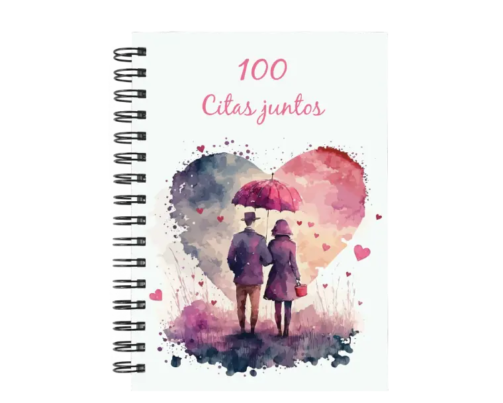 libro 100 citas juntos M51 portada personalizada