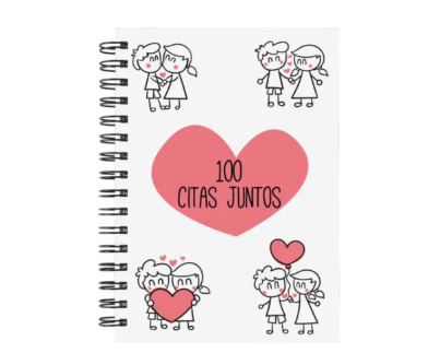 libro 100 citas juntos M52 portada personalizada