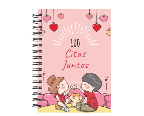 libro 100 citas juntos M56 portada personalizada
