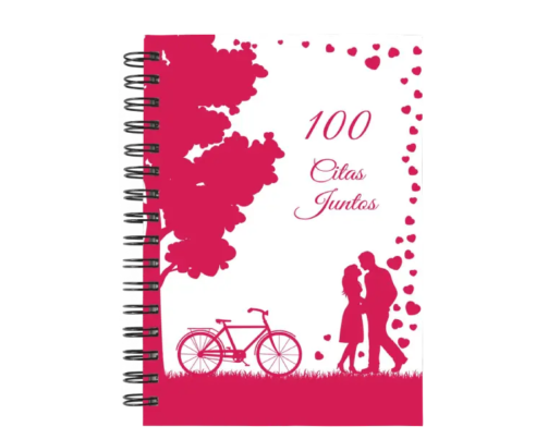 libro 100 citas juntos M58 portada personalizada