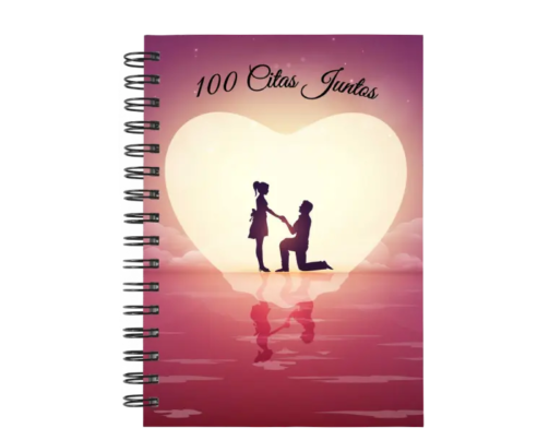 libro 100 citas juntos M59 portada personalizada