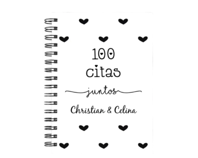 libro 100 citas juntos M64 portada personalizada