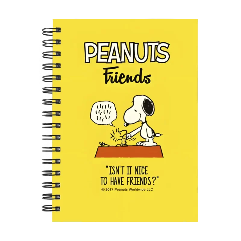 Cuaderno Snoopy personalizado M12 en tamaño A5 con tapas duras y hojas a elección