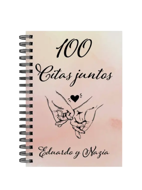 libro 100 citas juntos M03 portada personalizada