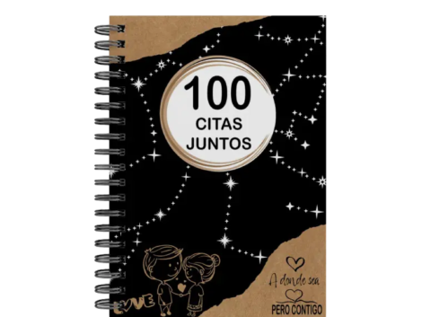 libro 100 citas juntos M04 portada personalizada