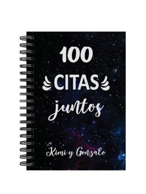 libro 100 citas juntos M07 portada personalizada
