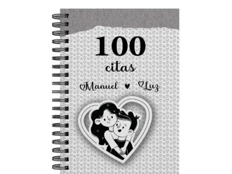 libro 100 citas juntos M09 portada personalizada