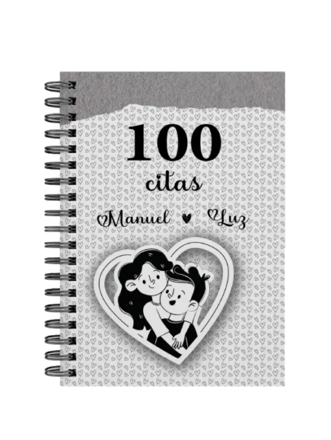 libro 100 citas juntos M09 portada personalizada