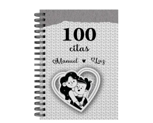 libro 100 citas juntos M09 portada personalizada