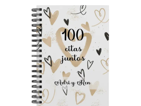 libro 100 citas juntos M14 portada personalizada