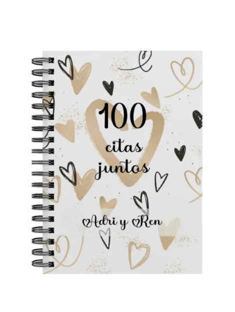 libro 100 citas juntos M14 portada personalizada
