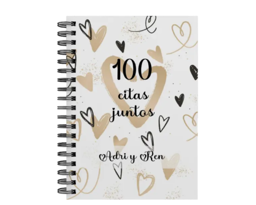 libro 100 citas juntos M14 portada personalizada