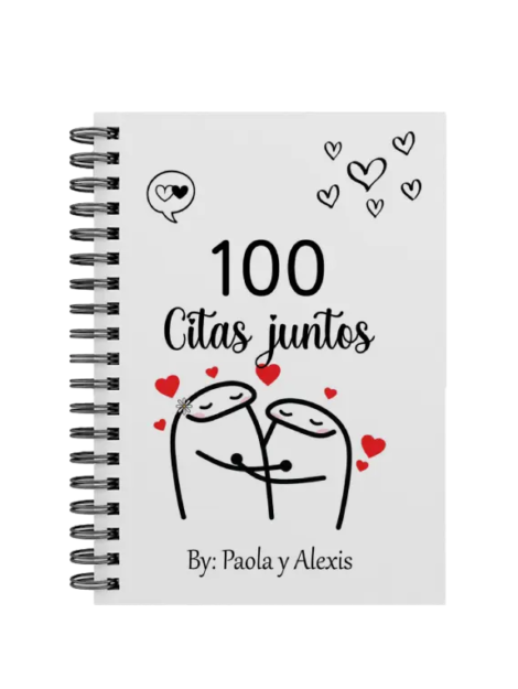 libro 100 citas juntos M15 portada personalizada