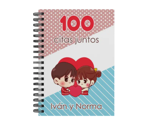 libro 100 citas juntos M16 portada personalizada
