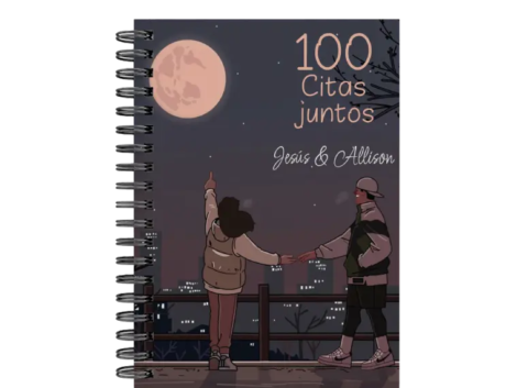libro 100 citas juntos M19 portada personalizada