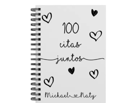 libro 100 citas juntos M20 portada personalizada