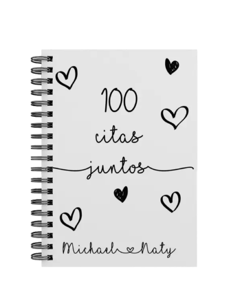 libro 100 citas juntos M20 portada personalizada