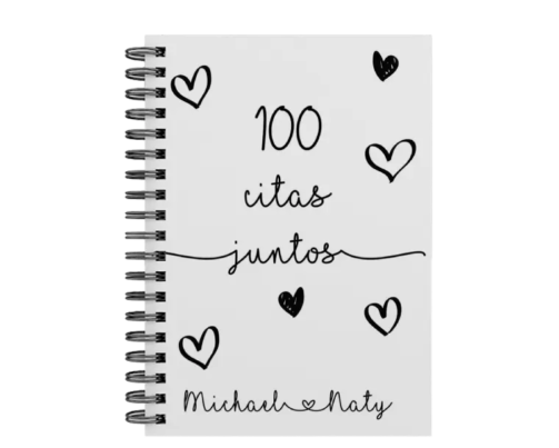libro 100 citas juntos M20 portada personalizada