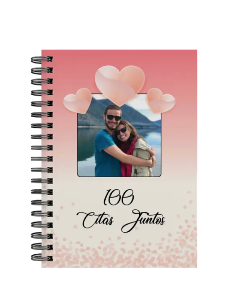 libro 100 citas juntos M21 portada personalizada
