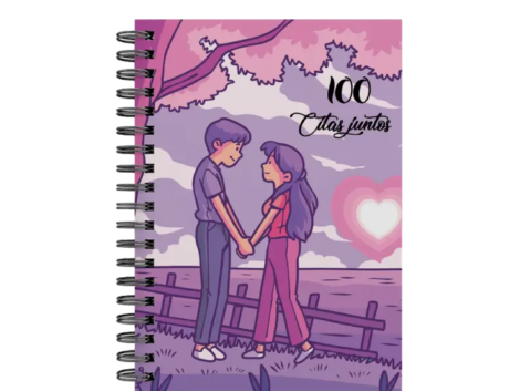 libro 100 citas juntos M22 portada personalizada