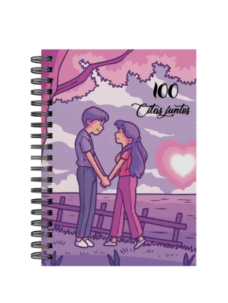 libro 100 citas juntos M22 portada personalizada