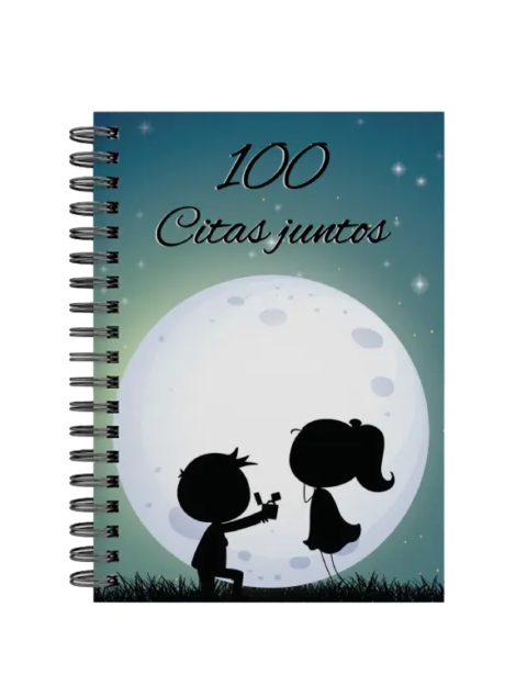 libro 100 citas juntos M25 portada personalizada