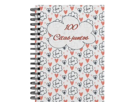 libro 100 citas juntos M26 portada personalizada