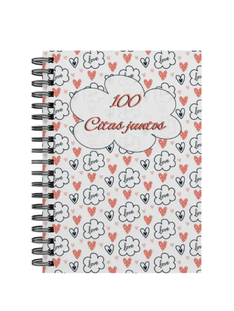 libro 100 citas juntos M26 portada personalizada